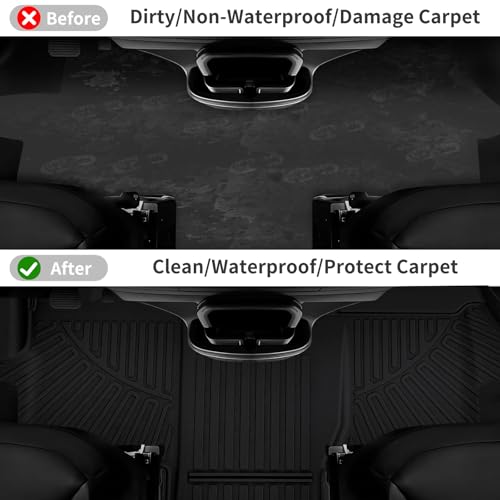 Floor Mats for 2018-2024 2025 Dodge Ram Promaster 1500/2500/3500, TPE All Weather Protection Front Row Van Floor Liners Accessories,Black - size: for 2018-2025 Ram Promaster Front Mat