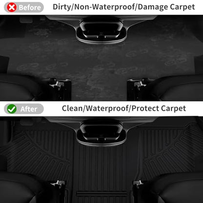 Floor Mats for 2018-2024 2025 Dodge Ram Promaster 1500/2500/3500, TPE All Weather Protection Front Row Van Floor Liners Accessories,Black - size: for 2018-2025 Ram Promaster Front Mat