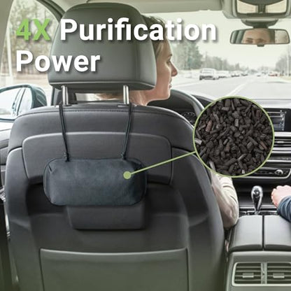 Yuoyar Bamboo Charcoal Air Purifying Bag, Activated Car Deodorizer for Odor Eliminator, Car Air Freshener (Large) - size: 12 Ounce (Pack of 1)