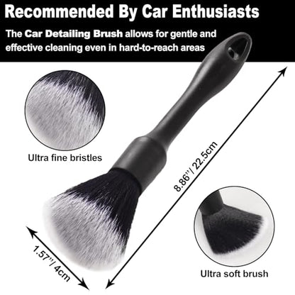 7Pcs Car Wheel Brush kit, Tire Brush, Wheel Cleaner Brush, Soft-bristled Rim Cleaner Brush, Tire Shine Applicator Pad, Car Detailing Brushes, Wheel Brushes for Cleaning Wheels,Tires