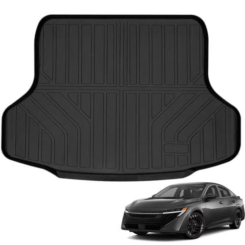 Auxko All Weather Cargo Mat Fit for Nissan Sentra 2026 2025-2020 TPE Trunk Liner Sentra Accessory All Season Guard Odorless Anti-Slip Black - size: 2) sentra|2020-2025|cargo mat