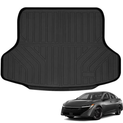 Auxko All Weather Cargo Mat Fit for Nissan Sentra 2026 2025-2020 TPE Trunk Liner Sentra Accessory All Season Guard Odorless Anti-Slip Black - size: 2) sentra|2020-2025|cargo mat