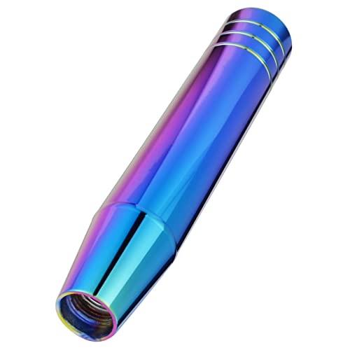 Abfer Long Shift Knob Car Gear Stick Weighted Shifter Knobs Extension Metal Shifting Lever Fit Most Manual Automatic Transmission Vehicle (Multicolor) - color: Multicolor