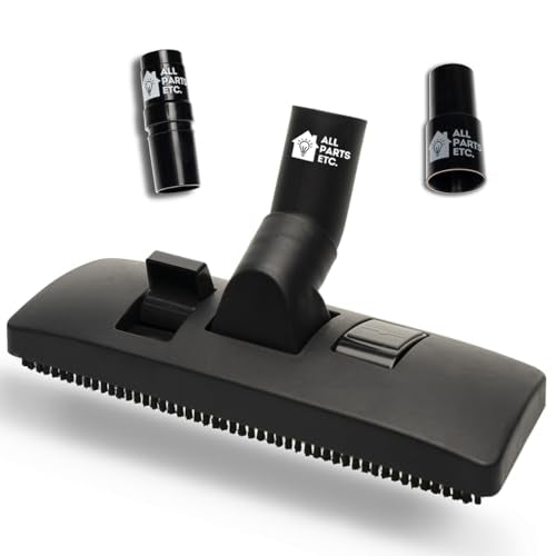 Universal Vacuum Floor Brush Kit with 2 Adapters – Fits 1.25”, 1.375” & 1.5” Connections – Compatible with Shark, Miele, Shop Vac, Bissell, Kenmore, Eureka, Dirt Devil & More - color: Floor Brush Multi