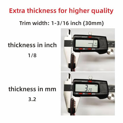 16Ft Chrome Silver Automotive Car Exterior and Interior Molding Trim Universal Bumper Window Door Body Side Decorative Strip Scratch-Proof (1-3/16 inch (30mm)) - size: Width:1-3/16inch(30mm)