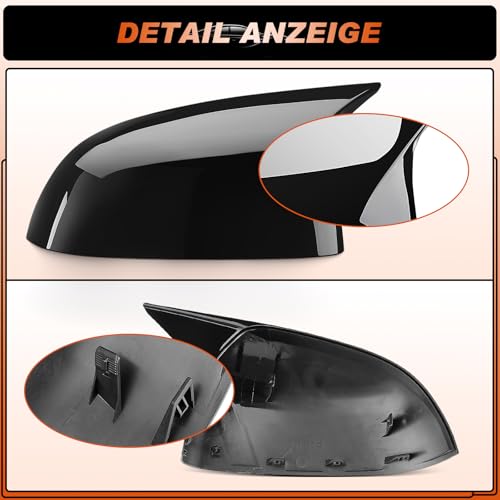 Glossy Black Mirror Cover Caps Rearview Side Mirror Covers Fit for BMW X3/G01 X4/G02 X5/G05 X7/G07 2019-2025 X6/G06 2020-2025 Left Driver Side Right Passenger Side-2 PCS - size: Fit for BMW X3 X4 X5 X7 2019-2025
