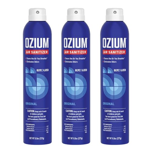 Ozium® 8 Oz. Air Sanitizer & Odor Eliminator for Homes, Cars, Offices and More, Original Scent - 3 Pack - size: 8 Ounce (Pack of 3)