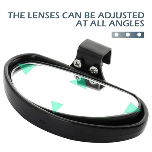2 PCS Car Blind Spot Mirrors, High-definition Scratch-resistant Vehicle Reversing Aid, Adjustable Teaching Vehicle Wide-angle Rearview Mirror, for Most Cars, Trucks, SUVs (Black)