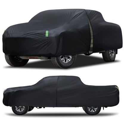 Car Cover Waterproof All Weather Full Outdoor Pickup Truck Cover Rain UV Protection, Size T1 Universal Fit for Ford Ranger/F150 Chevy C10 S10,Nissan Frontier,ect.(Fit Truck Length UP to 220inch) - size: T1 Fit Truck Length Up to 220 Inch
