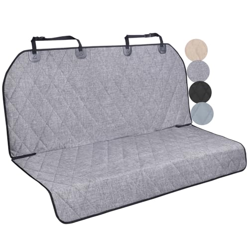VIVAGLORY Dog Seat Cover Quickcover Seat Protector for Dog, Backseat Cover for Car SUV & Truck, Back Rear Backseat Bench Protector, Large, Heather Black - color: Heather Black, size: Large (width 56")
