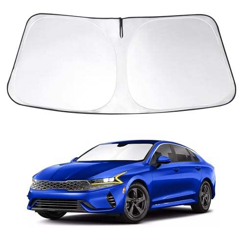Windshield Sun Shade Custom Fit 2021 2022 2023 2024 2025 2026 Kia K5 / 2020 2021 2022 2023 2024 2025 2026 Hyundai Sonata Accessories Front Sunshade Window Sun Shades - size: For Kia K5 2021-2025