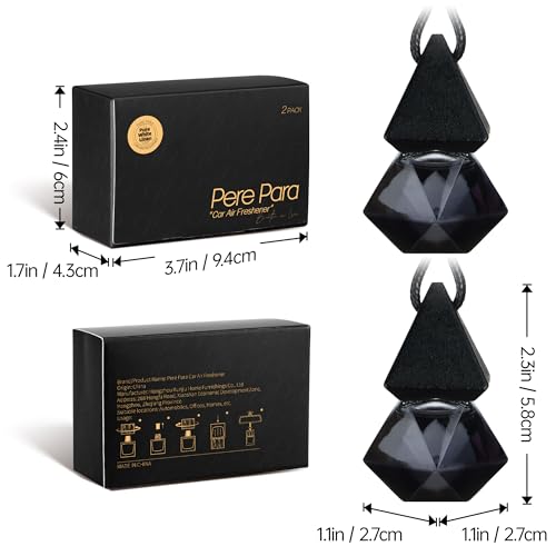 Luxury Perfume Scented Car Air Freshener for Summer - Hanging Essential Oil Diffuser with 90-Day Long-Lasting Fragrance, Non-Toxic & Eco, Premium Gift for Men/Women(Pure white linen Scent, 2 x 8ml) - color: Pure White Linen