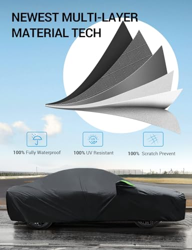 Proadsy Car Cover Custom Fit for 2014-2025 2026 is IS200 250 300 350, Waterproof All Weather for Automobiles, Full Exterior Cover Rain Snow Sun Protector Indoor Outdoor Car Cover - size: IS