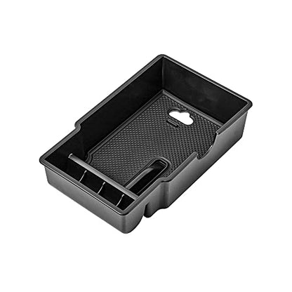 EDBETOS Center Console Organizer Tray Compatible with Jeep Renegade Accessories 2015-2019 2020 2021 2022 2023 Armrest Glove Box Secondary Storage (Black Line) - color: Black Line