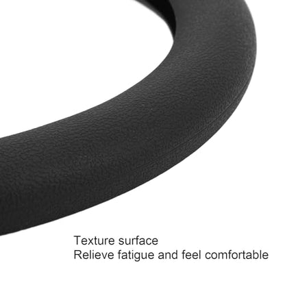 Silicone Steering Wheel Cover Anti Slip Washable Sweatproof Universal Steering Wheel Protector Interior Accessories Black