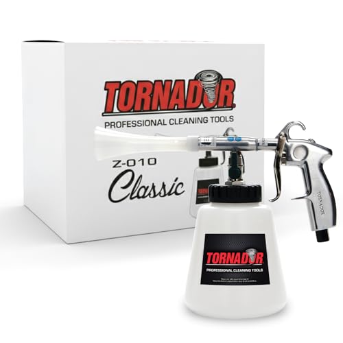 Tornador Z-010 Classic Car Cleaning Gun Includes 32oz Reservoir | Cleans & Dries Fast with Low Noise and Wear | Perfect for Interior & Exterior Detailing - size: Z-010