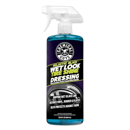 Chemical Guys Galactic Black Wet Look Tire Shine Dressing, for a Whole New Level of Shine and Depth of Black, Safe for Cars, Trucks, Motorcycles, RVs & More, 32 fl oz - size: 32 Fl Oz