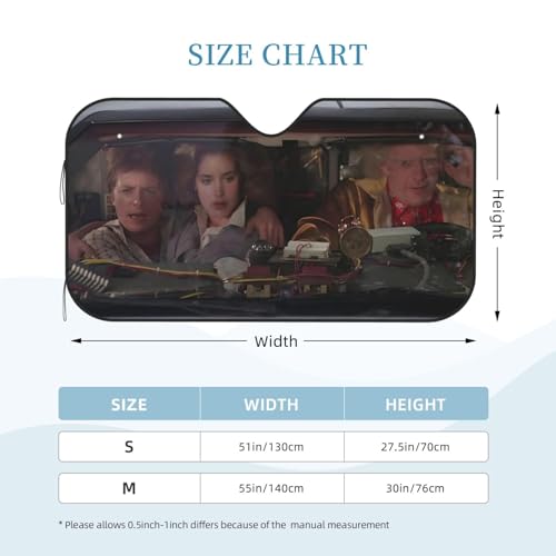 Funny Car Windshield Sun Shade Foldable Sunshade for Car Windshield Covers Blocks UV Rays Automotive Interior Sun Protection 51 x 27.5 in