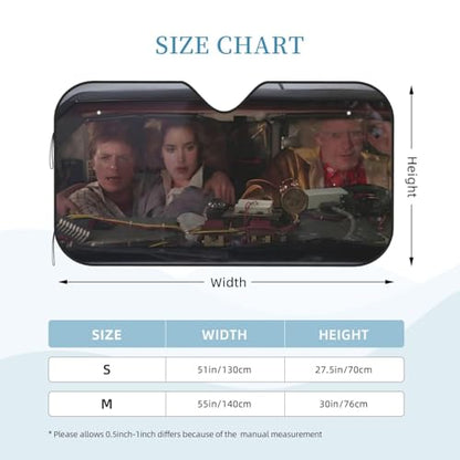Funny Car Windshield Sun Shade Foldable Sunshade for Car Windshield Covers Blocks UV Rays Automotive Interior Sun Protection 51 x 27.5 in