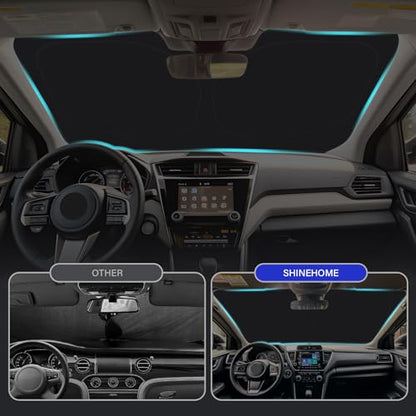 Car Windshield Sun Shade Compatible with 2018 2019 2020 2021 2022 2023 2024 2025 2026 Subaru Crosstrek 2.0i Premium Limited Wagon Accessories Foldable Sunshade Custom Windshield Sun Visor - size: For 2018-2026 Subaru Crosstrek