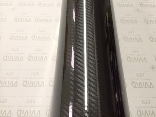 VViViD Epoxy High Gloss Carbon Fiber Automotive Vinyl Wrap (2ft x 5ft, Black) - color: Black, size: 2ft x 5ft