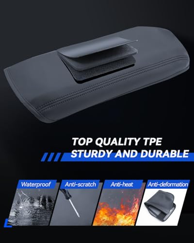Mazda 3 Armrest Cover for 2019-2024 2025 2026 Mazda 3 Accessories Center Console Middle Lid Pad Protector for Car Elbow Rest - size: For 2019-2026 Mazda 3