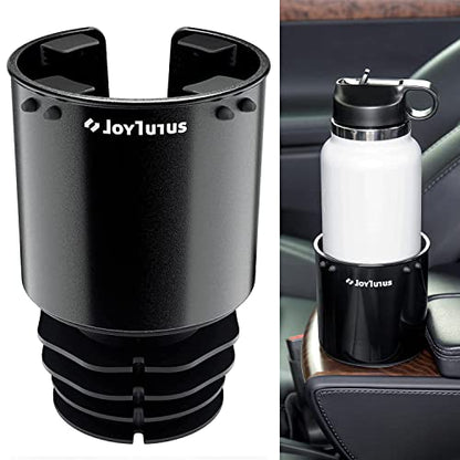 JOYTUTUS Large Stable Cup Holder Expander for YETI, Hydro Flask, Hold 18-40 oz Bottles and Mugs, Car Cup Holder Adapter with Adjustable Rubber Base - size: 1pcs