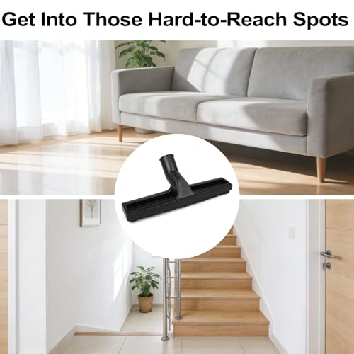 ANBOO 32mm 1 1/4 inches Vacuum Hardwood Floor Attachment Accessories Deluxe Extra Large Hardwood Brush 1-1/4inch Multi Surface Vacuum Attachments 360 Degrees Swivel Head Hard Floor Brush - size: 1pcs Hardwood Brush