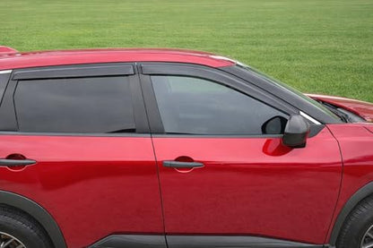 2021-2026 Tape-On Rain Guards for Nissan Rogue Side Window Visor Deflectors S SV SL Platinum Tinted Vent Shade Protectors 2022 2023 2024 2025 - size: For Nissan Rogue 2021-2026