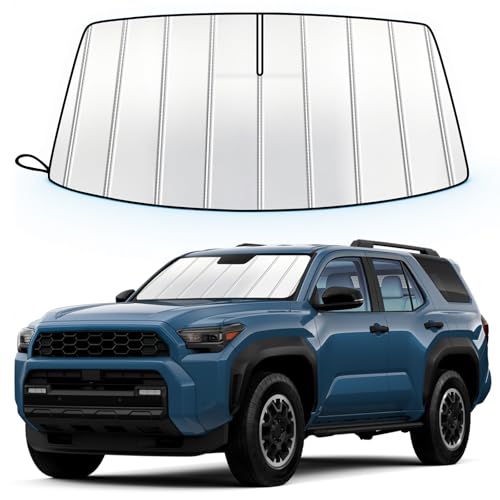 Windshield Sun Shade for Toyota 4Runner 2020-2026, Custom Fit Accordion Folding Design Car Front Window Sunshade Sun Visor Shield Accessories for Interior Protector, Blocks UV Rays & Heat - size: For Toyota 4runner 2020-2026