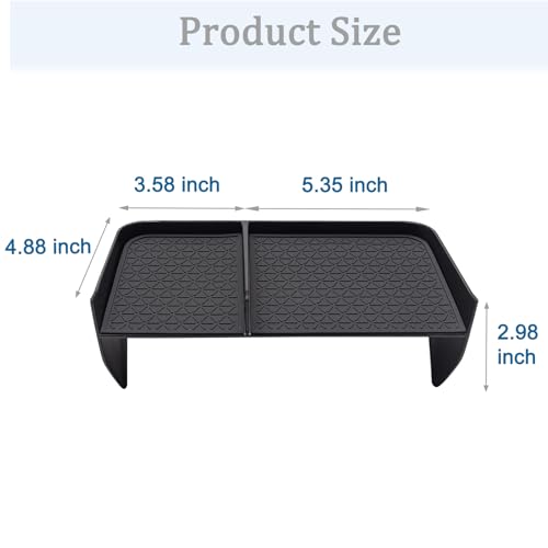 JDMCAR Center Console Organizer Compatible with Toyota RAV4 2019-2025 and 2021-2025 RAV-4 Prime, ABS Material Insert Tray Gear Shift Secondary Storage Box