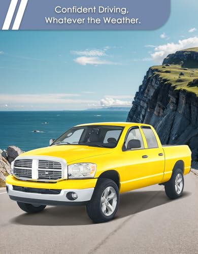 Extra-Thick Window Rain Guard for Dodge Ram 1500 2002-2008 Quad Cab&2500/3500 2003-2009 Extended Cab Rain Guards Side Window Visors Truck Vent Visor Window Deflectors Vent Shades - size: 2002-2008 Ram 1500 Quad Cab/2003-2009 2500&3500