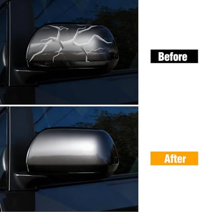 Moonlinks 1Pair Compatible with 2012 2013 2014 2015 2016 2017 2018 2019 2020 Toyota Sienna Mirror Cover Replacement, Gray Left Driver Side&Right Passenger Side Door Rearview Side Clip-on Mirror Cap - color: Pair Gray
