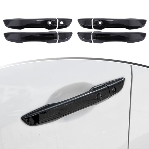 YINGTUU for Honda Civic Accessories Door Handle Cover 10th Gen 2016 2017 2018 2019 2020 2021 Full Coverage Exterior Protection Decals - Glossy Black - color: Door Handle Cover-Black