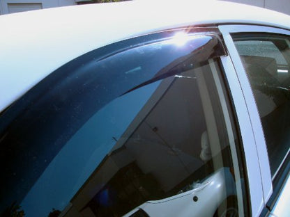 Car Rain Guard & Sunroof | Outside Mount Window Visor Side Deflectors | Waterproof Sunroof Cover Rain Shields Compatible with 2002-2005 Audi A4 | 5 Pcs Set, WSV-498, Dark Smoke - size: Compatible With Audi A4 2002-2005