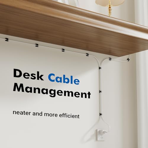 120Pcs Adhesive Cable Clips, Black Small, Cord Holder, Cord Clips for Dash cam, Ethernet Cable, Christmas Lights, USB, Phone Chargers, The Wall, Desk, nightstand, Car