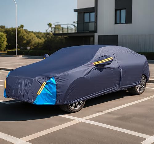 Car Cover Waterproof All Weather, 6 Layers Outdoor Full Exterior Cover Rain Sun UV Snowproof Protection with Zipper Cotton, Mirror Pocket for Honda Odyssey - style: Honda Odyssey