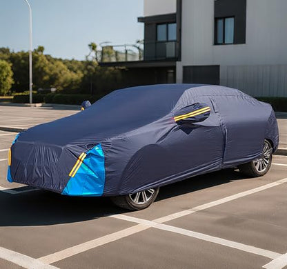 Car Cover Waterproof All Weather, 6 Layers Outdoor Full Exterior Cover Rain Sun UV Snowproof Protection with Zipper Cotton, Mirror Pocket for Honda Odyssey - style: Honda Odyssey