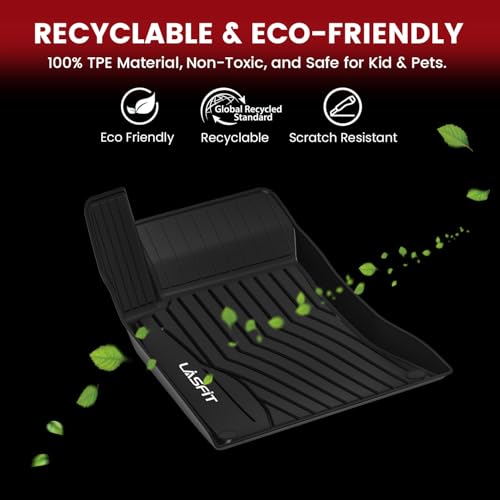 LASFIT Floor Mats for Mercedes Benz CLA 2014-2019 & GLA 2015-2020 250/45 AMG, All Weather TPE Custom Fit Car Mats for Mercedes CLA & GLA Floor Liners, 1st & 2nd Row Set, Black - size: For Benz CLA & GLA|2014-2019 & 2015-2020|Floor Mat