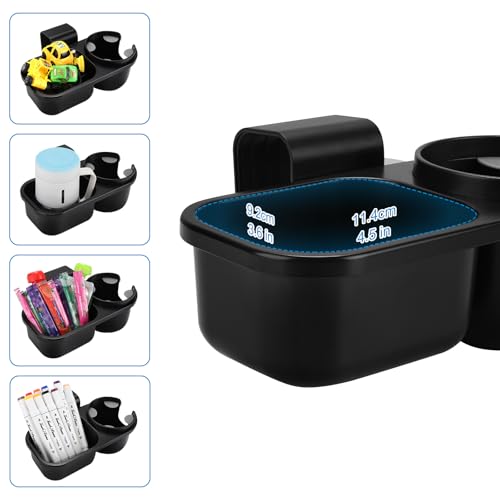 Accmor Child Cup Holder Snack Tray for Convertible Car Seats, Universal Child Cup Holder Compatible with Most Baby Car Seat Models - color: Black