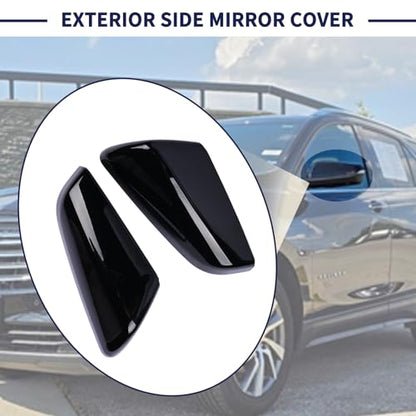 Exterior Side Mirror Cover Driver & Passenger Side Compatible with Chevrolet Equinox GMC Terrain 2018-2023 Rearview Mirror Cap Left & Right Side Replace 23406416 23406417 84225386 84225387 - size: Left & Right Side