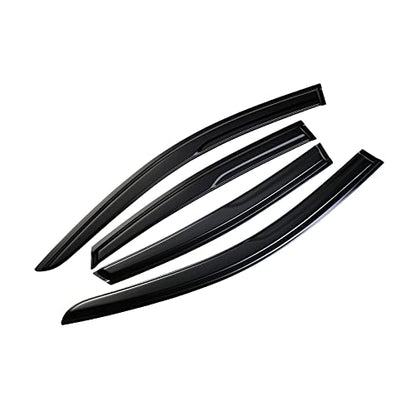 Window Visors Rain Guards Deflector 4 Piece Set Designed for 2013-2018 Nissan Altima 94861 - size: 2013-2018 Nissan Altima