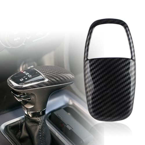 Car Gear Shift Knob Cover Accessories for Dodge Charger Challenger 2015-2023 Durango 2016-2024 Auto Interior Trim Protector Cap-Carbon Fiber Grain - size: Dodge