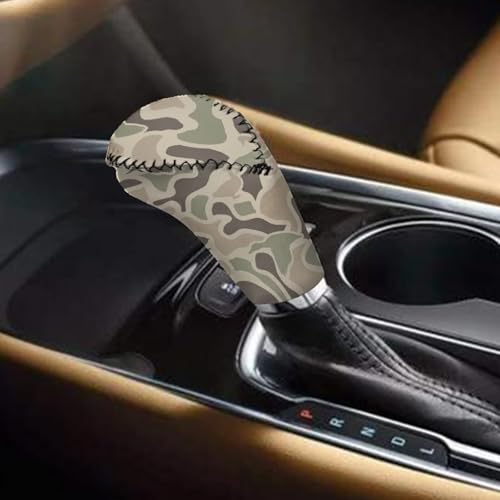 Handbrake and Gear Shift Knob Cover 2 Piece Automobile Hand Brake Cover Car Interior Accessories - color: Duck Camo-B