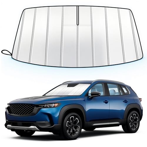 Windshield Sun Shade for Mazda CX50 CX-50 2023-2026, Custom Fit Accordion Folding Design Car Front Window Sunshade Sun Visor Shield Accessories for Interior Protector, Blocks UV Rays - size: For Mazda Cx50 2023-2026