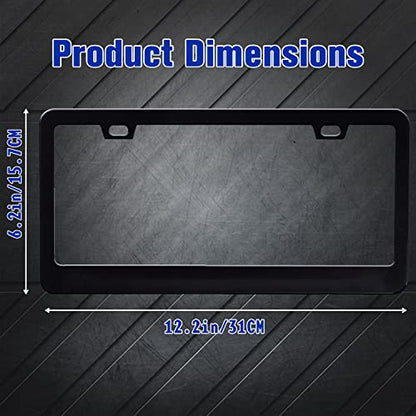Beautiful Flowers Plants License Plate Frame Floral License Plate Holder Personalise Stainless Steel Funny Design Compatible With Standard License Plate Frames For Usa And Canada 6 X 12 In With Screws - color: Beautiful Flowers Plants