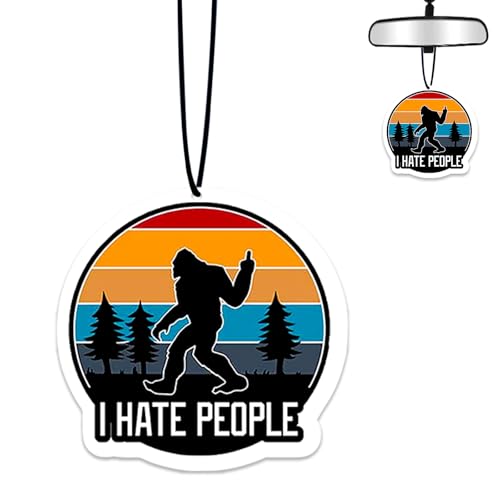 Bigfoot Air Freshener Hanging for Car Scented Ornaments Mirror Cute Car Fresheners Bigfoots Car Accessories Auto Interior Decor Scent Home Bathroom Closet Big Foot Sasquatch Gifts for Women Men - color: Bigfoot