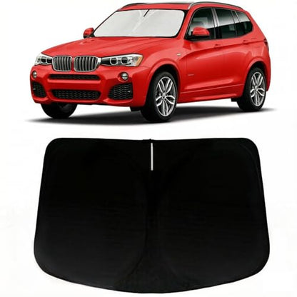 Windshield Sun Shade for BMW X3 2011-2017, Car Front Window Sunshade with 240T Sun Visor Protector Blocks UV Rays Heat Sun Shield Accessories - size: For X3 2011-2017