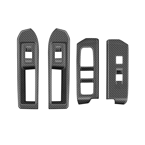 Window Lift Panel Cover for Toyota Tacoma 2024 2025 2026 Interior Accessories (NOT Fit 4-Runner) Center Console ABS Door Handle Switch Decor Trim Carbon Fiber Grain - color: Carbon Fiber Grain, size: 2024 Up- Window Lift Cover