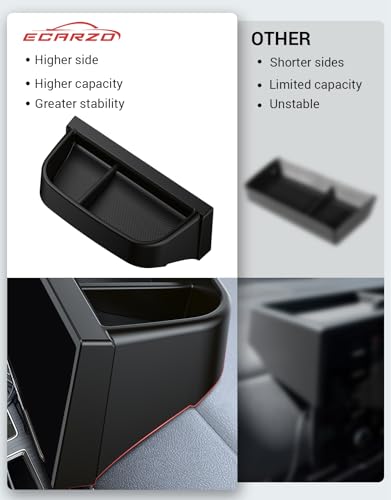 Ecarzo 8.0 inches Screen Dash Tray Phone Holder for Toyota Sienna 2025 2026, Custom Fit Behind Screen Dashboard Organizer, Dash Console Storage Tray with Non-Slip Liner (NOT for 12.3-Inch Display) - size: Toyota Sienna 2025-2026 8-Inch Behind Screen Tray